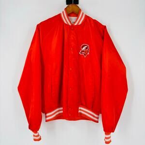 Vintage Chalk Line Satin Bomber Jacket Tampa Bay Buccaneers Size XL Men’s NFL